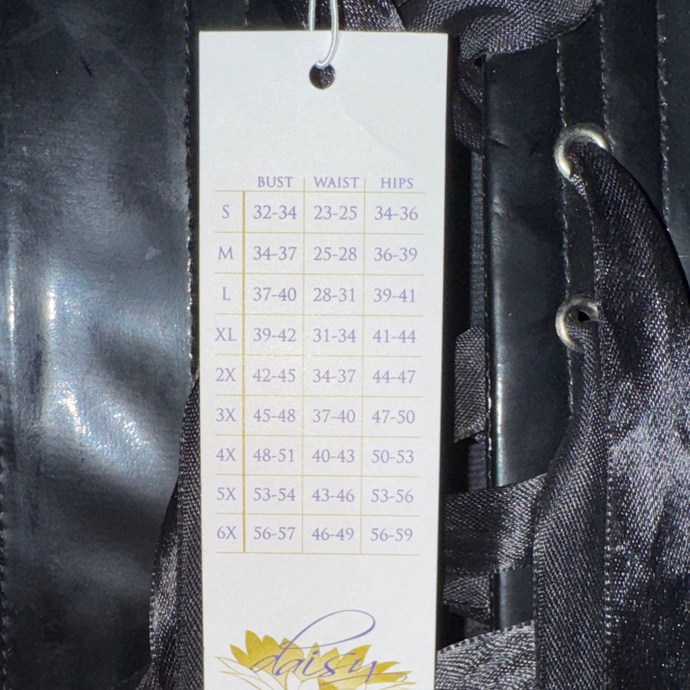 Black Faux Leather Corset Top - Picture 4 of 4